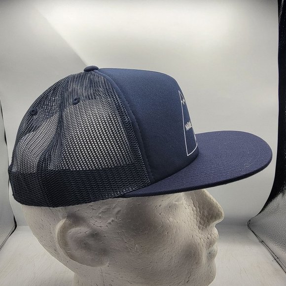 Poler Camp Vibes Venn Trucker Hat Blue Casual Outdoors Summer Lightweight - Picture 4 of 11